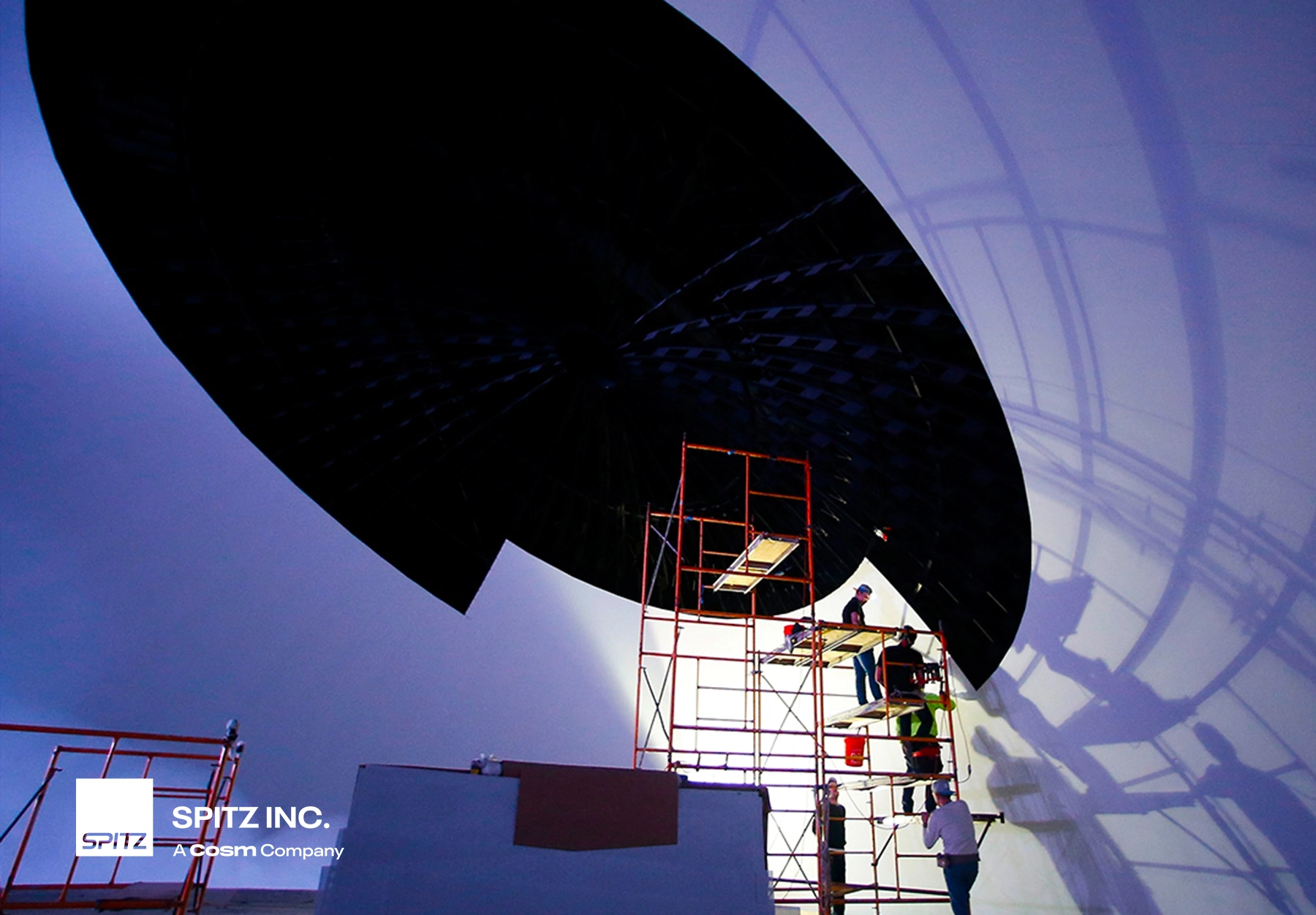 dome structure renovation at the Science Museum of Virginia theater