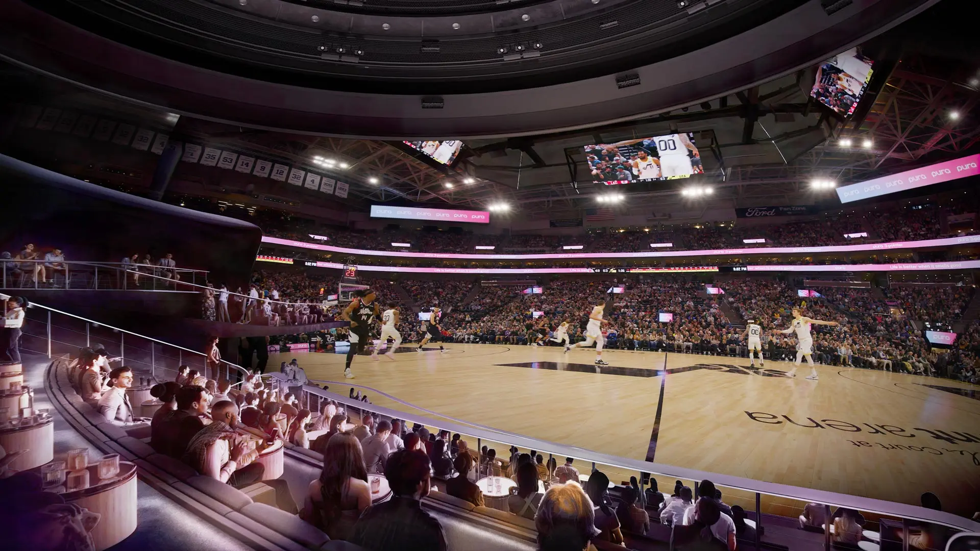 Rendering of NBA in The Dome